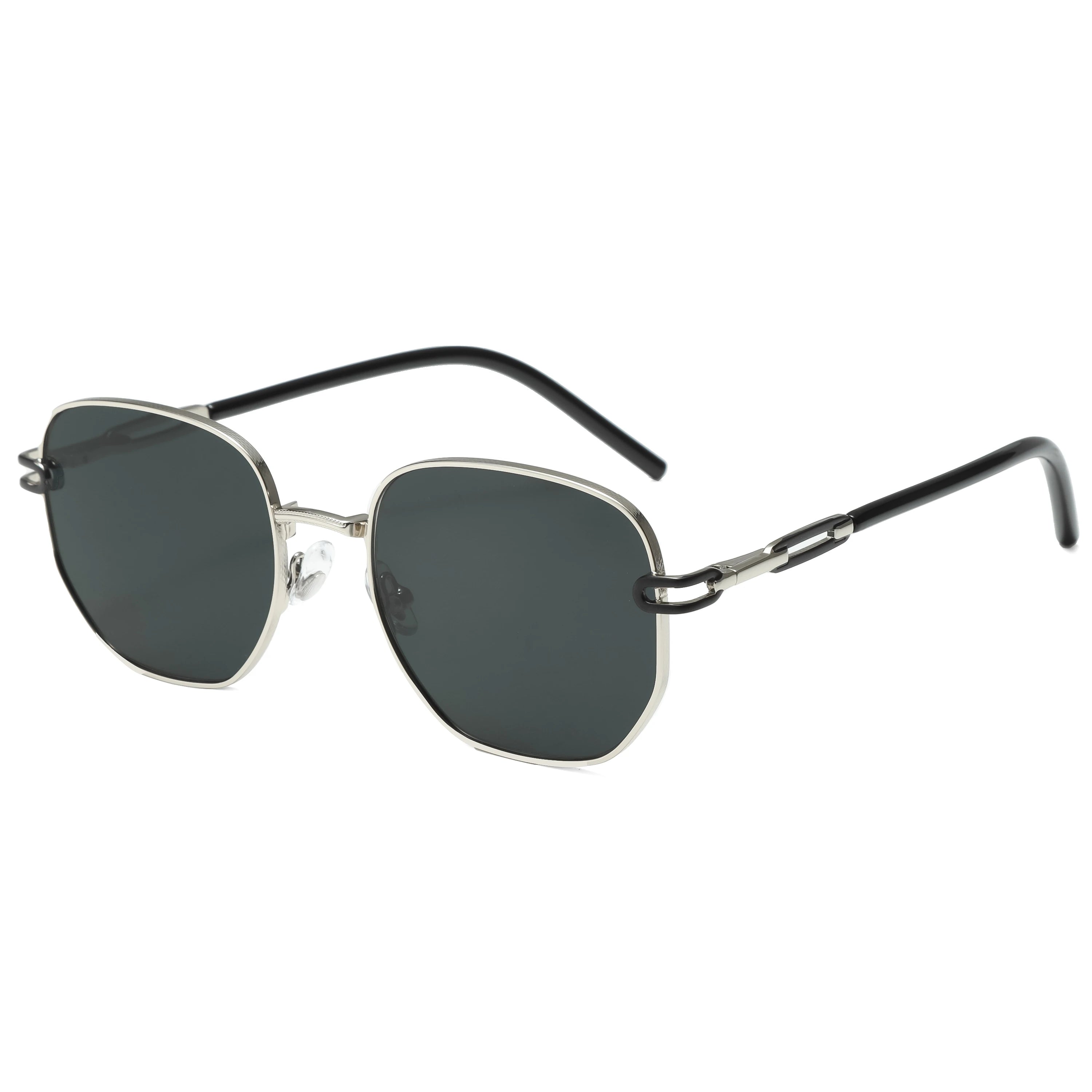 Gafas de Sol CATERSIDE Polarizadas | Lentes Poligonales | Montura Metal | UV400