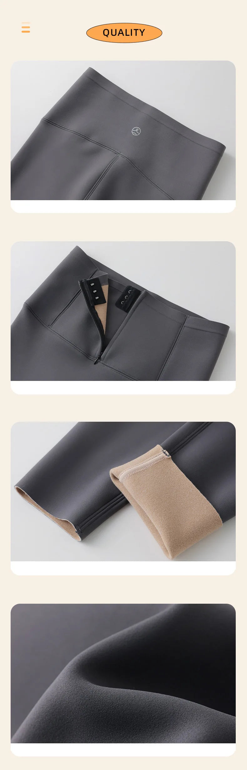 Leggings Piel Tiburón Polar Grueso | Moldeador Cremallera Cálida | Cintura Shaping OI | Ticotrendy