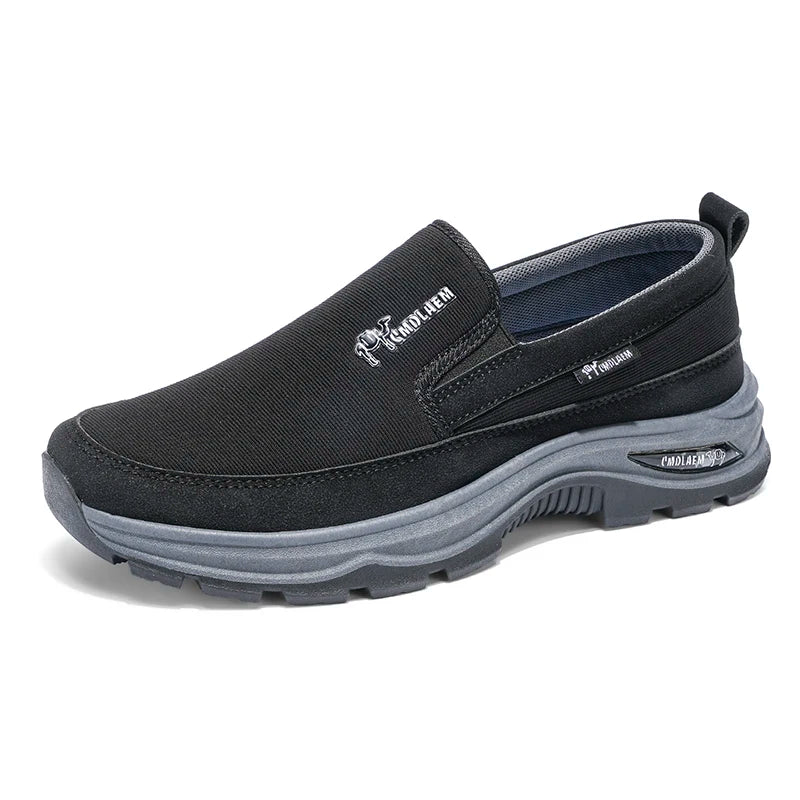 Mocasines Lona Hombre 2025 ∣ Sin Cordones ∣ Suela Gruesa Ligera