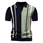 Polo Malla Rayas Transpirable Hombre | Elegante Informal | Tallas S-XXL | Tico Trendy