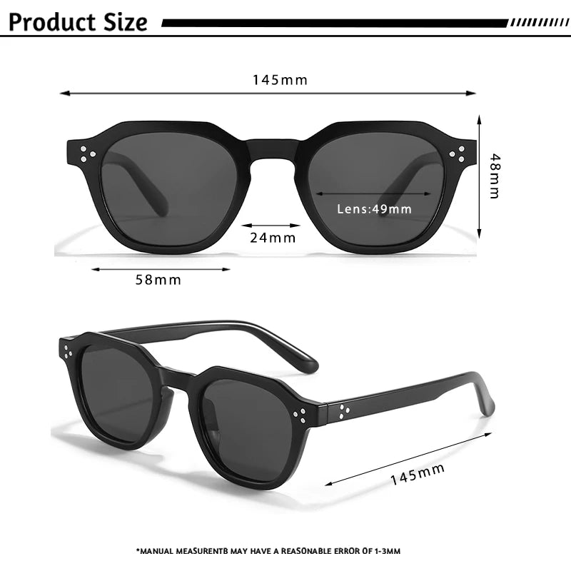 Gafas de Sol Polarizadas CATERSIDE | Montura Poligonal TR90 Ultraligera | UV400