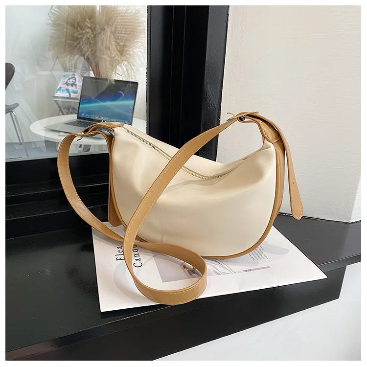 Bolso Cruzado Mujer Cuero PU Hombro Portátil Hobo