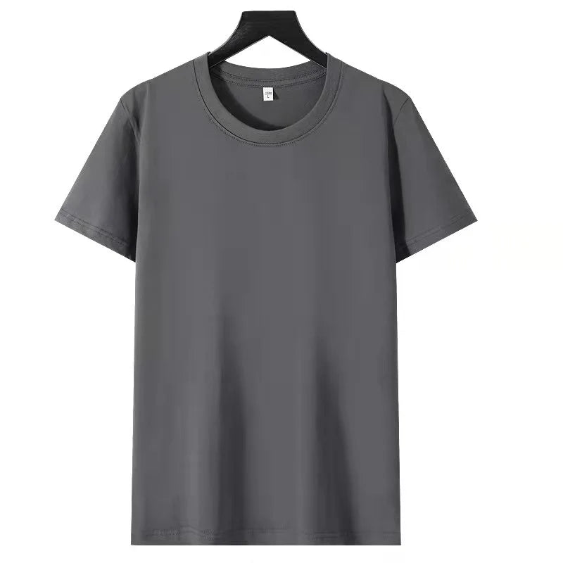 Camiseta Básica de Algodón Unisex | Media Manga | Colores Sólidos | Corte Casual