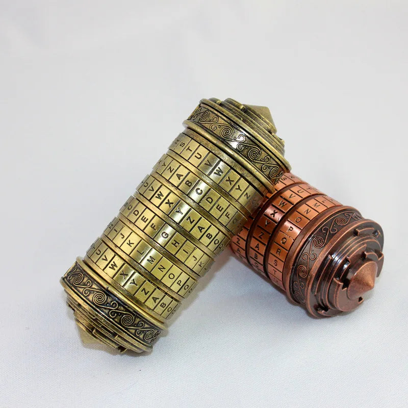 Cerradura de código Cryptex Da Vinci con compartimento oculto para anillos de dinero, joyería, regalos sorpresa románticos creativos interesantes