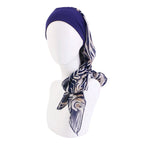 Turbante elástico con estampado de flores para mujer musulmana, para la cabeza preatado Hijab, Bandana para la pérdida de cabello, bufanda para la cabeza, novedad