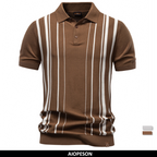 Polo Rayas Elegante Lujoso Hombre | Manga Corta Suave | Tallas S-XXL | Tico Trendy