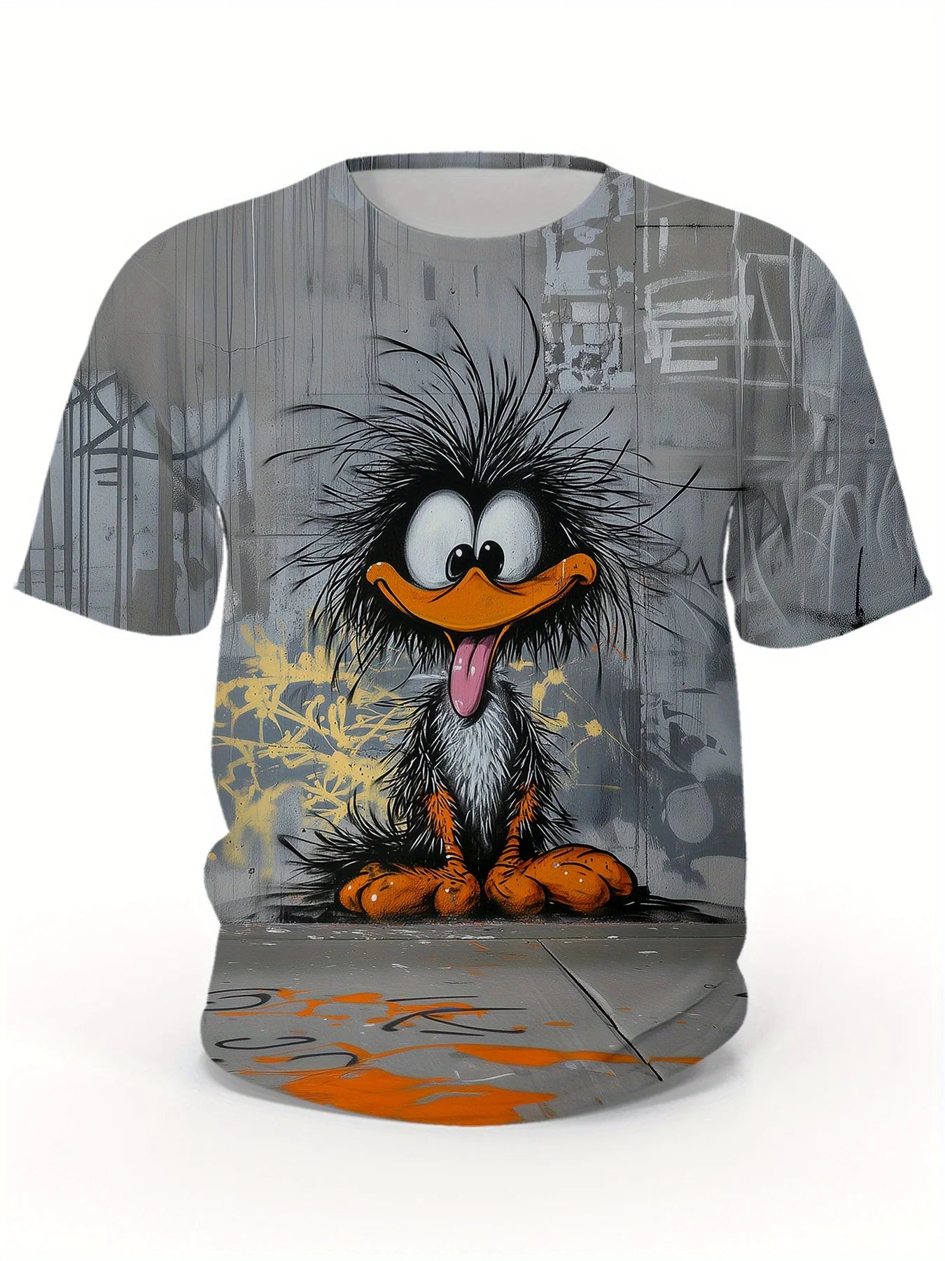 Camiseta Hombre Verano Jersey Estampado Abeja | Manga Corta Cuello Redondo Secado Rápido