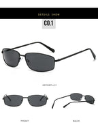 Gafas de Sol Y2K para Mujer Estilo Vintage Punk con Marco Metálico