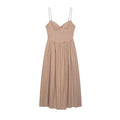 Vestido Largo Sexy con Tirantes, Cuello en V y Espalda Descubierta
