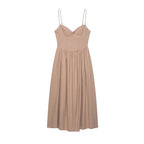 Vestido Largo Sexy con Tirantes, Cuello en V y Espalda Descubierta