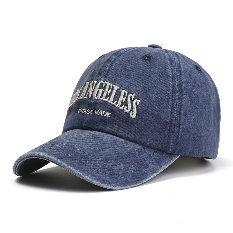 Gorra Vintage con Visera Curvada Bordada para Actividades al Aire Libre