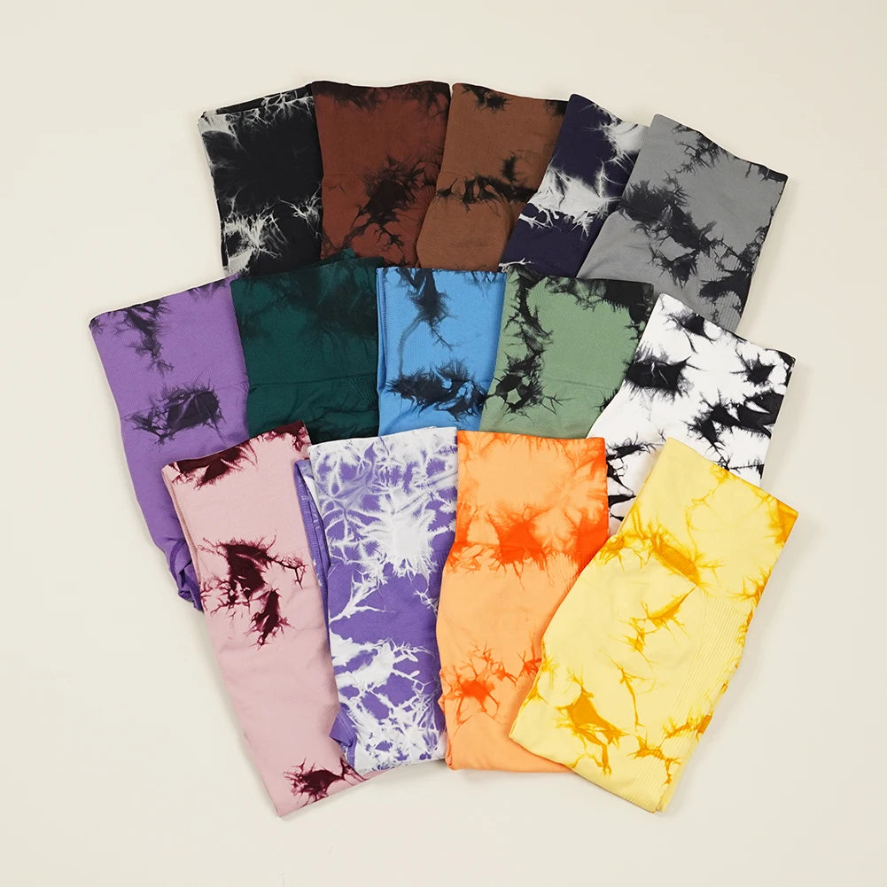 VEQKING Pantalones de yoga sin costuras para mujer, leggings deportivos de cintura alta, elásticos, de secado rápido, pantalones ajustados para gimnasio y entrenamiento