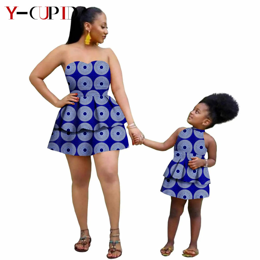 Vestido Ankara Madre e Hija | Tico Trendy