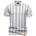 Polo Rayas Estilo Elegante Hombre | Manga Corta Suave Transpirable | Tallas S-XXL | Tico Trendy