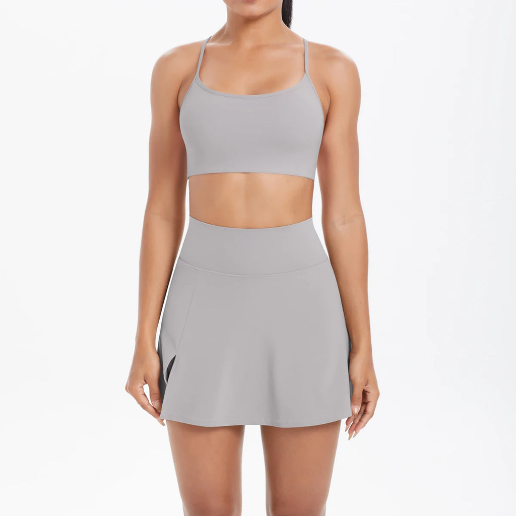 Conjunto Deportivo Yoga 2 Piezas | Ticotrendy Sujetador Shorts Mujer Estilo Fitness