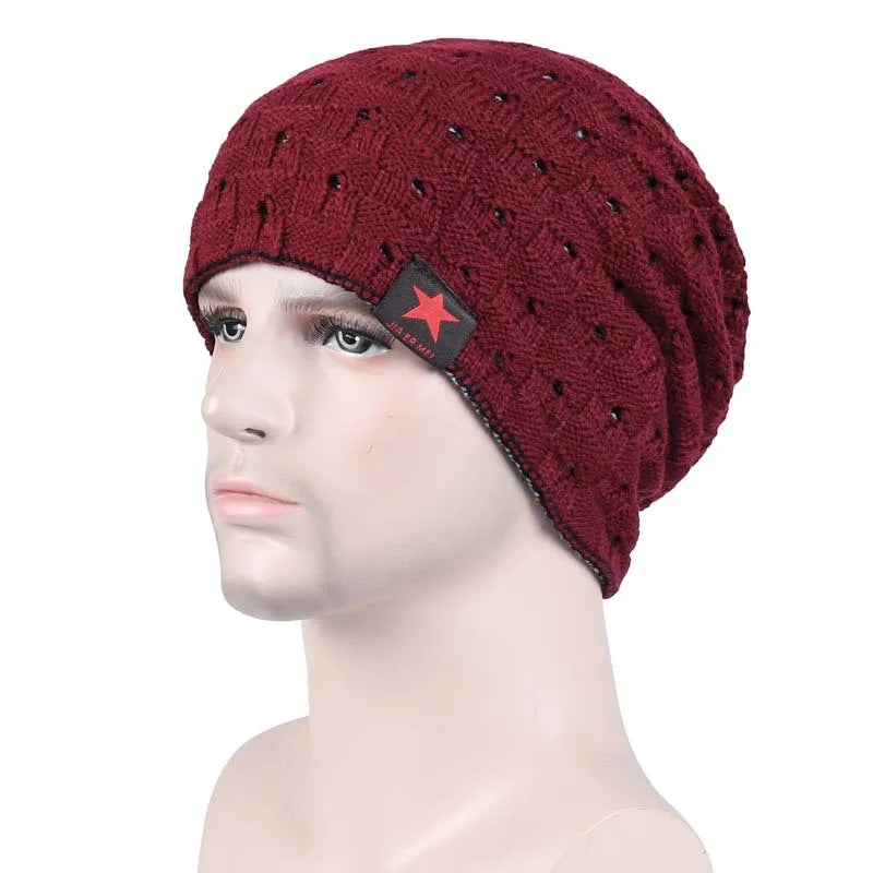 Gorro Punto Acrílico Rayas Cálido Térmico | Invierno Montar Casual Unisex