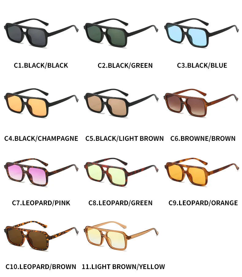 Gafas de Sol Piloto UV400 Mujer Doble Puente Moda Costa Rica