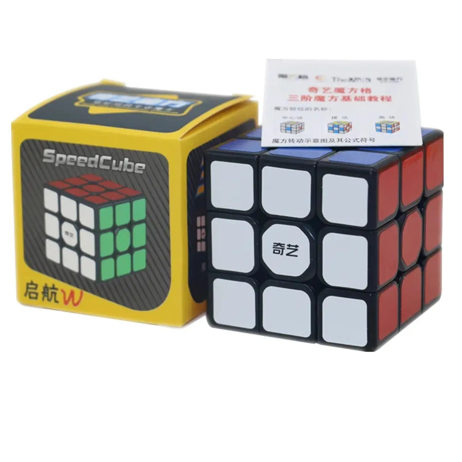 Cubo mágico Qiyi 2x2 3x3 4x4 5x5 6x6 pegatinas negras rompecabezas educativo Cubo mágico juguetes para niños regalo juguete Cubo mágico