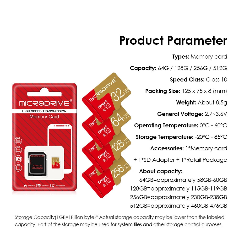 Tarjeta Micro SD Clase 10 | Alta Velocidad U3 | Amplia Compatibilidad | Ticotrendy