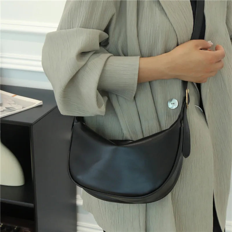 Bolso Cruzado Mujer Cuero PU Hombro Portátil Hobo