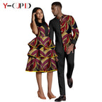 Vestido Escalonado Estampado Africano Pareja | Chaqueta y Pantalón | Tallas S-6XL | Tico Trendy