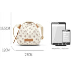 LAORENTOU 2025 bolso de hombro estampado de PVC a la moda para mujer, bolso cruzado diario de primavera y verano para mujer elegante