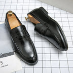 Mocasines de Cuero para Hombre | Talla Grande 48 | Clásicos para Fiesta y Oficina | Tico Trendy