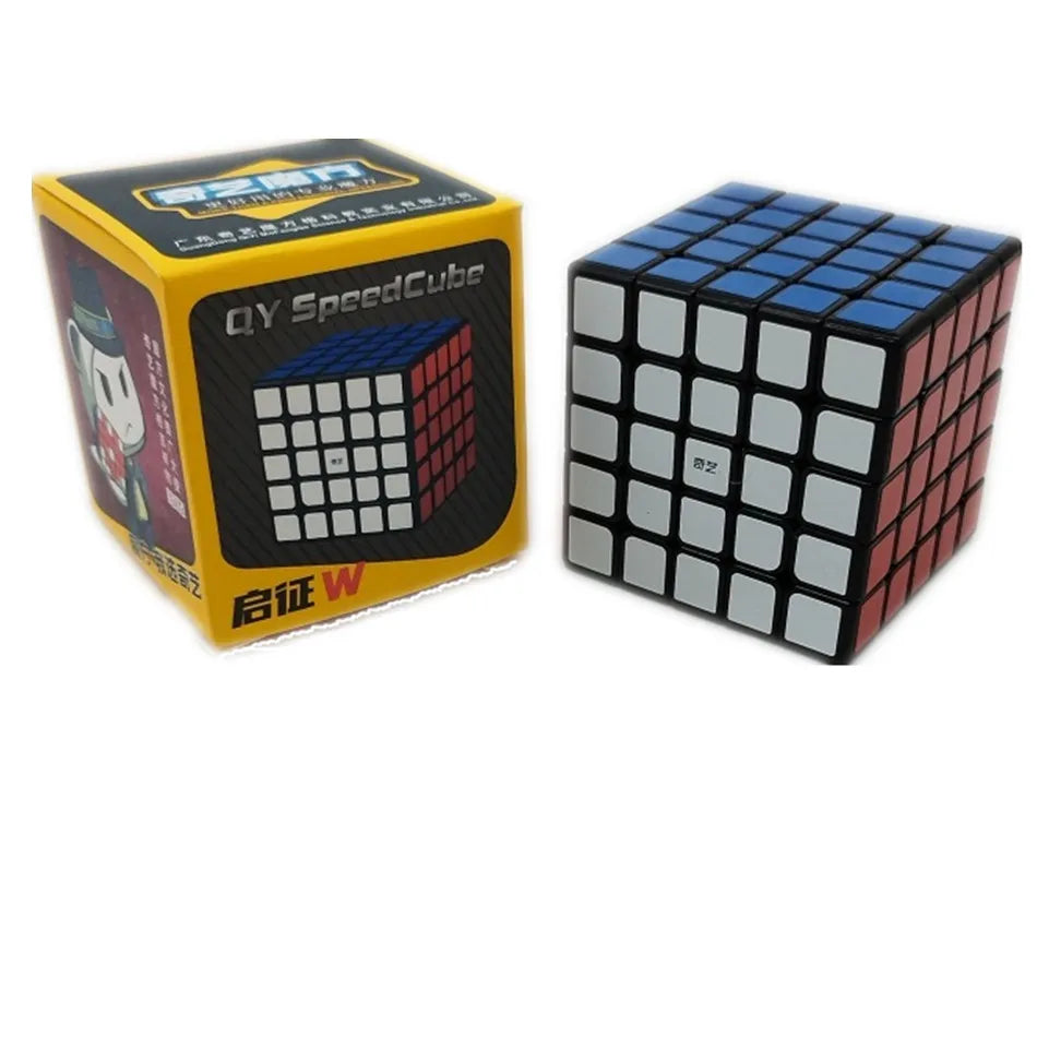 Cubo mágico Qiyi 2x2 3x3 4x4 5x5 6x6 pegatinas negras rompecabezas educativo Cubo mágico juguetes para niños regalo juguete Cubo mágico