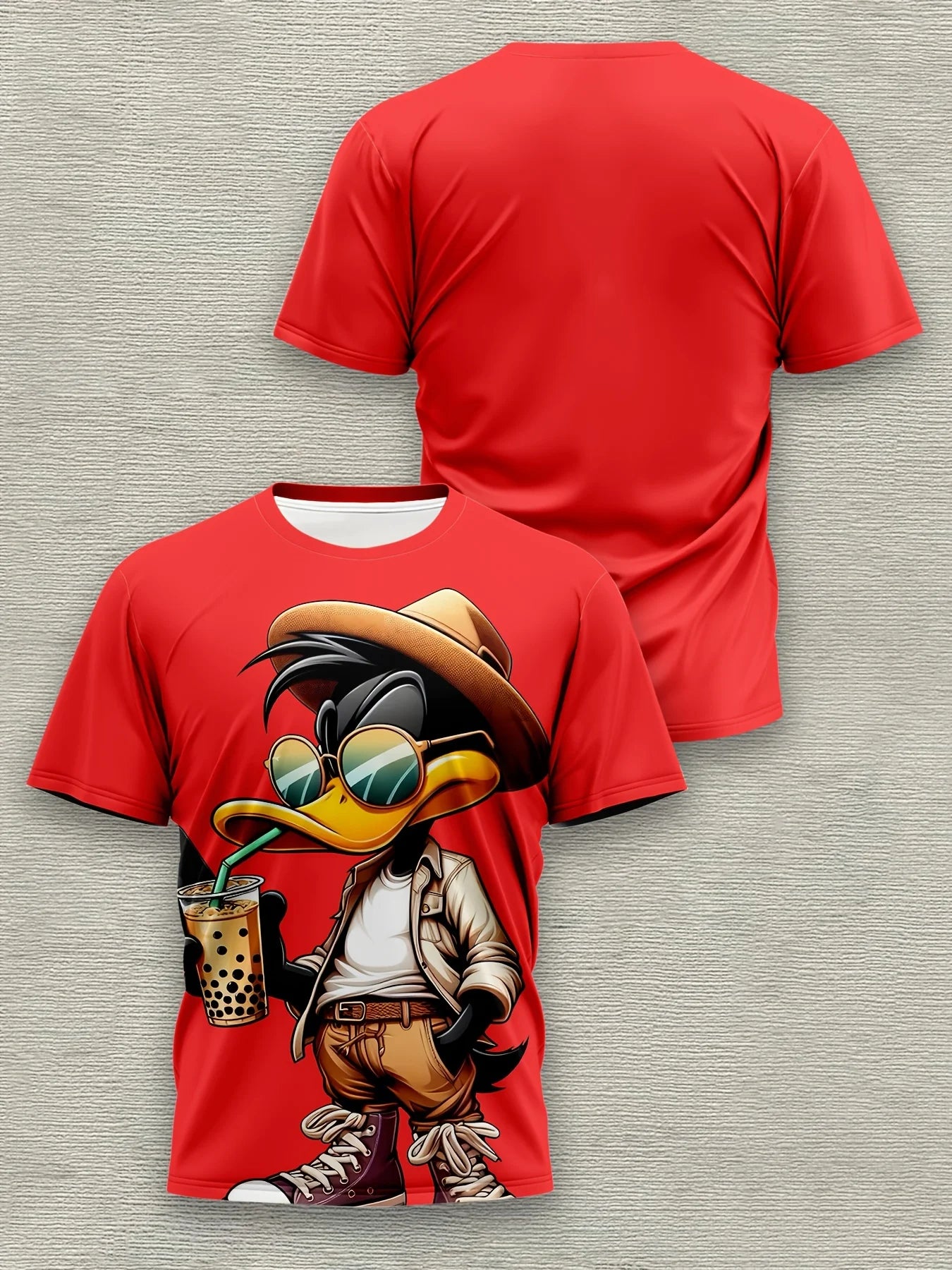 Camiseta Hombre Verano Estampado 3D Animal | Moda Urbana Secado Rápido Transpirable