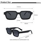 Gafas de Sol Polarizadas Caterside | Retro Cuadradas | Montura de Acetato | Unisex