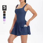 Mono Deportivo de Yoga Mujer | Ticotrendy Ropa Casual Fit Cuello Oblicuo sin Mangas