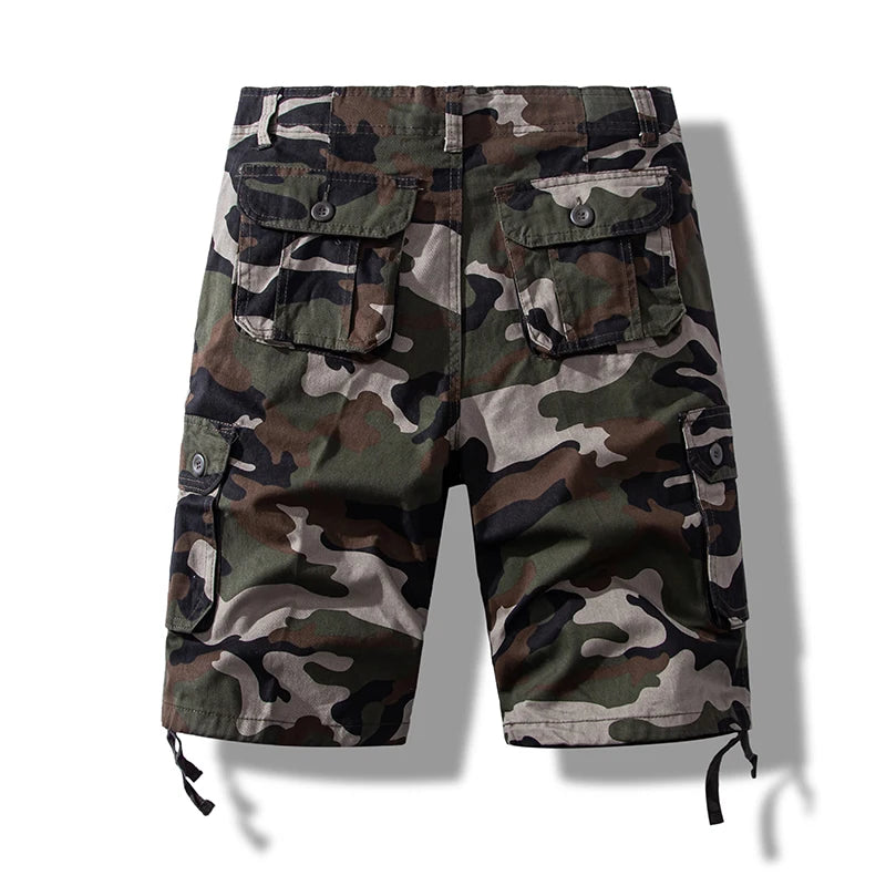 Pantalones Cortos Cargo para Hombre | Algodón Puro y Talla Grande | Senderismo y Deporte | Ticotrendy