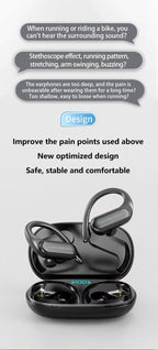 Auriculares Sony HD Bluetooth 5.4 | Gancho para Oreja | Cable HIFI | Estuche de Carga