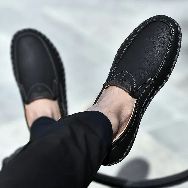 Mocasines Lujo Hombre ∣ Cuero Suave ∣ Zapatos Cómodos para Conducir