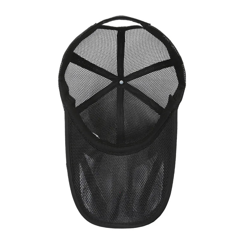Gorra de Béisbol con Visera Larga y Malla Transpirable