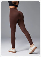 VEQKING Pantalones de yoga de cintura alta para mujer, leggings deportivos sin costuras, elásticos, para gimnasio, fitness, control de abdomen, pantalones de entrenamiento