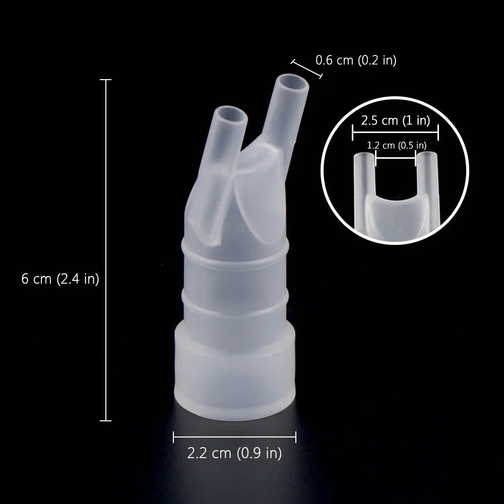 Boquilla Tubo Bucal Plástico Grado Alimenticio | Accesorios Nebulizador Compresor | Uso Universal