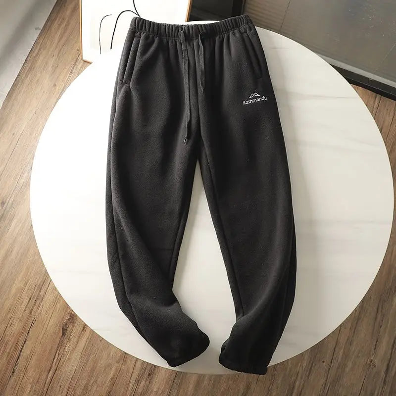 Pantalón Chándal Térmico Doble Cara | Lana Cordero Gruesa | Bombacho Suave | Antiviento | Ticotrendy