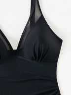 Bikini de Malla con Cordón 2025 | Una Pieza | Color Sólido