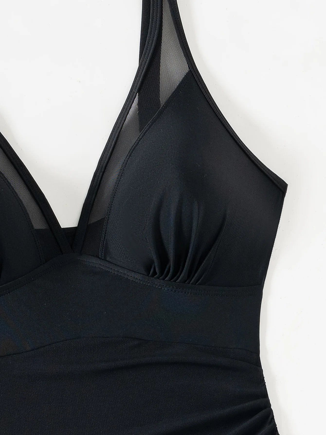 Bikini de Malla con Cordón 2025 | Una Pieza | Color Sólido