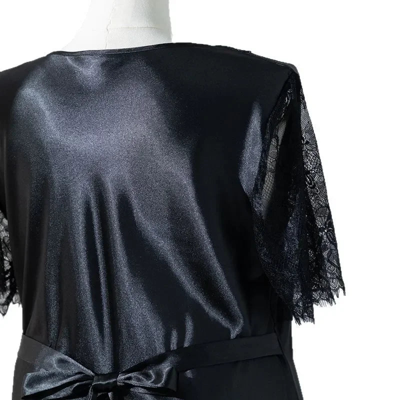 Camisón Largo de Verano con Encaje | Talla Grande
