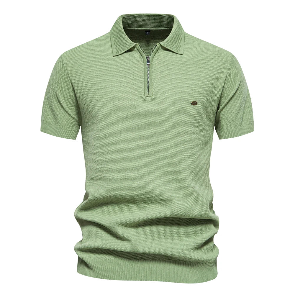Polo Punto Acanalado Texturizado Hombre | Transpirable Fresco | Tallas S-XXL | Tico Trendy