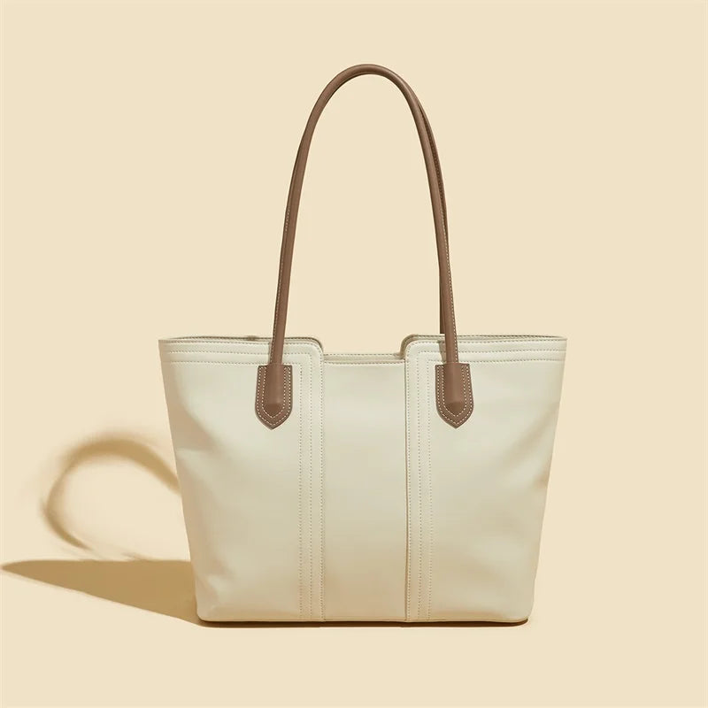 Marca LAORENTOU, bolso de hombro para mujer de piel sintética, bolso de viaje de gran capacidad con superficie suave para Otoño e Invierno 2025