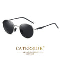 Gafas de Sol CATERSIDE Polarizadas | Montura Redonda Metal | Estilo Punk