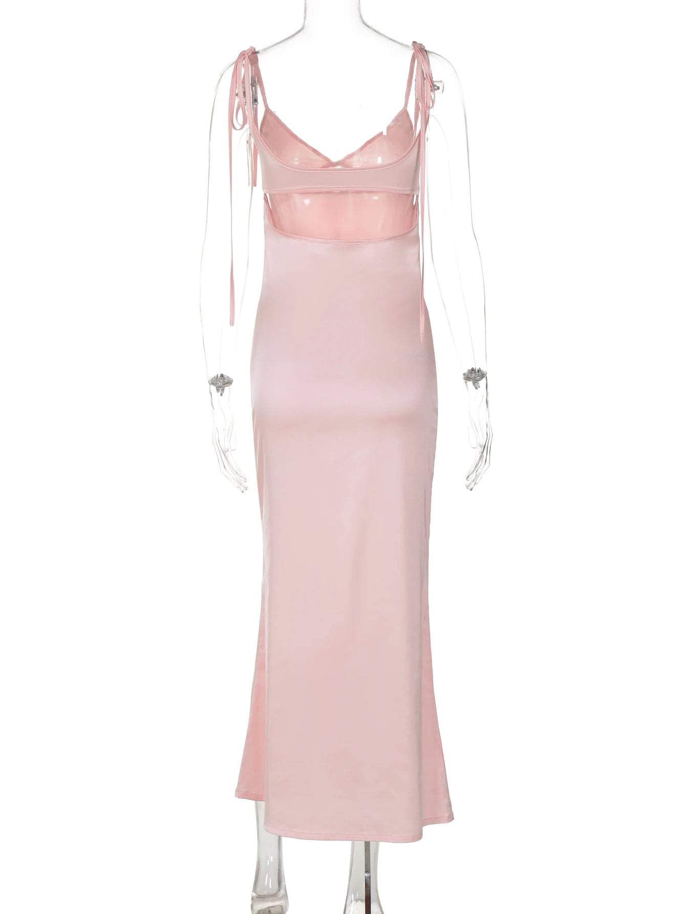 Vestido Midi Y2K | Espalda Descubierta y Tirantes Finos | Fiesta Dulzura