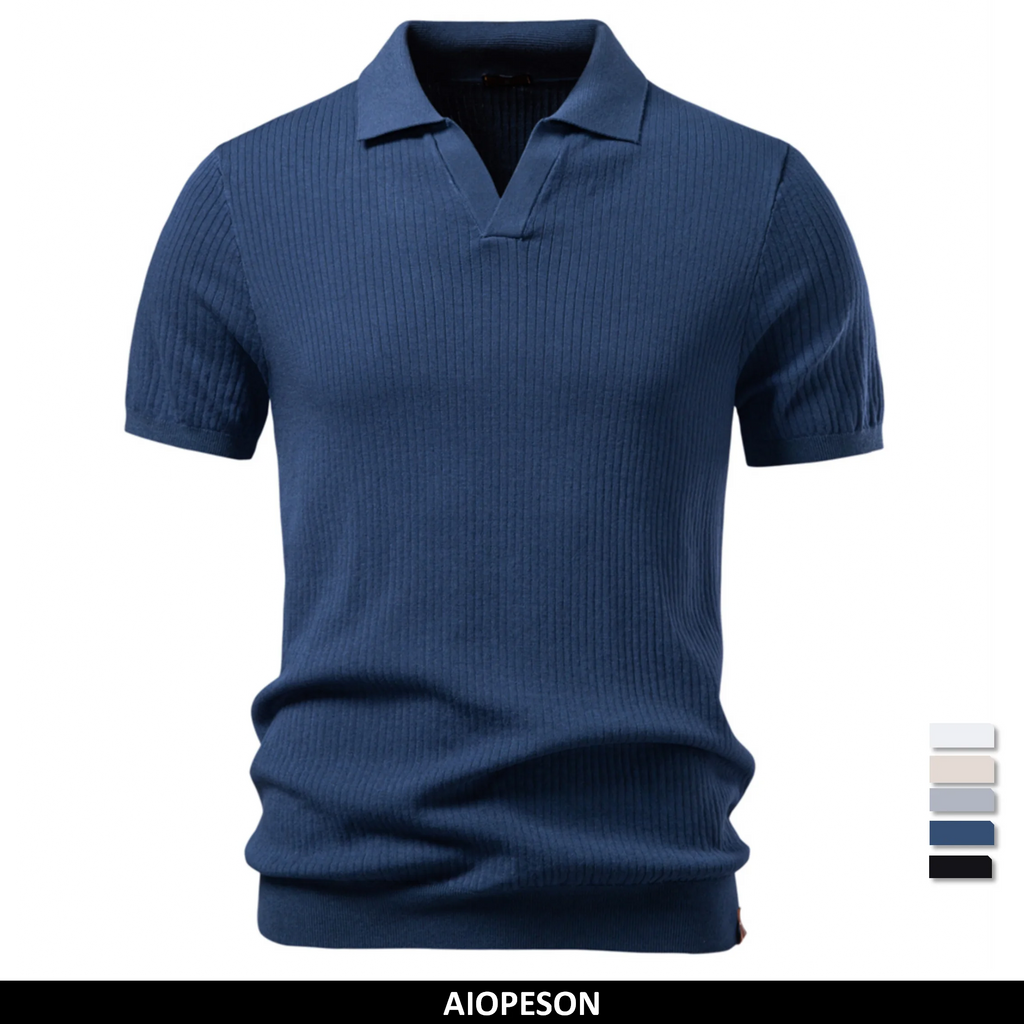 Polo Clásico Elegante Hombre | Color Sólido Transpirable | Tallas S-XXL | Tico Trendy