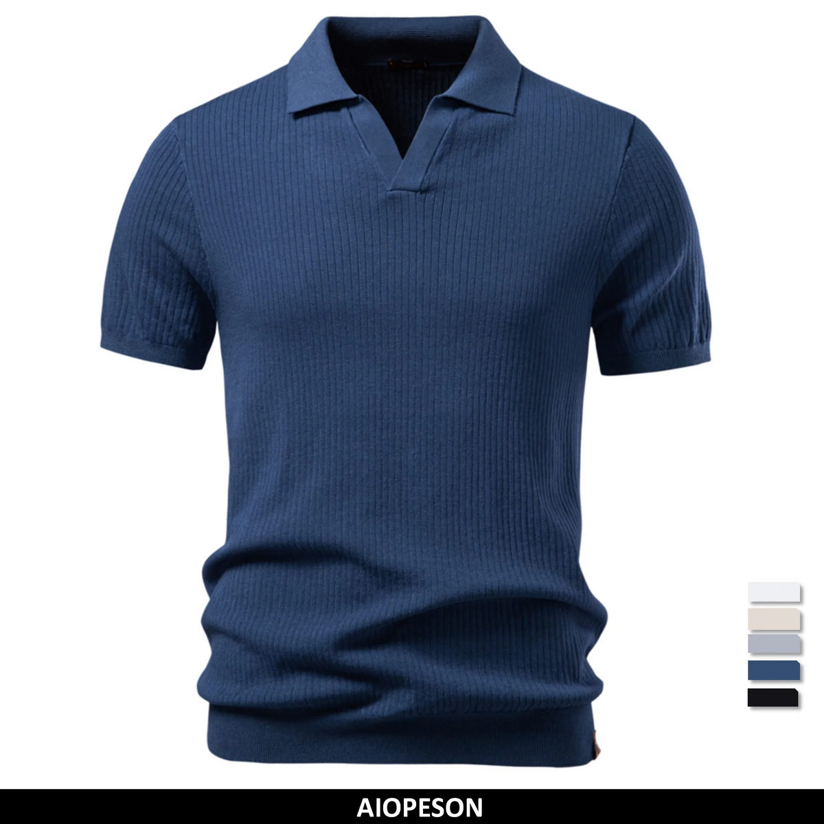 Polo Clásico Elegante Hombre | Color Sólido Transpirable | Tallas S-XXL | Tico Trendy
