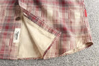 Camisa Retro Hombre | Cuadros Tartán | Algodón Tejido | Corte Holgado | Ticotrendy