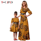 Vestido Cuello Slash Pareja y Niña | Tico Trendy
