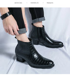 Zapatos Formales Hombre Ticotrendy Piel Dividida Boda Cómodos Con Cremallera | Punta Puntiaguda